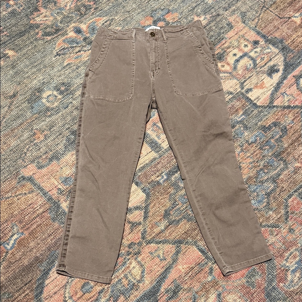 Pistola Taupe Ankle Cropped Pants
